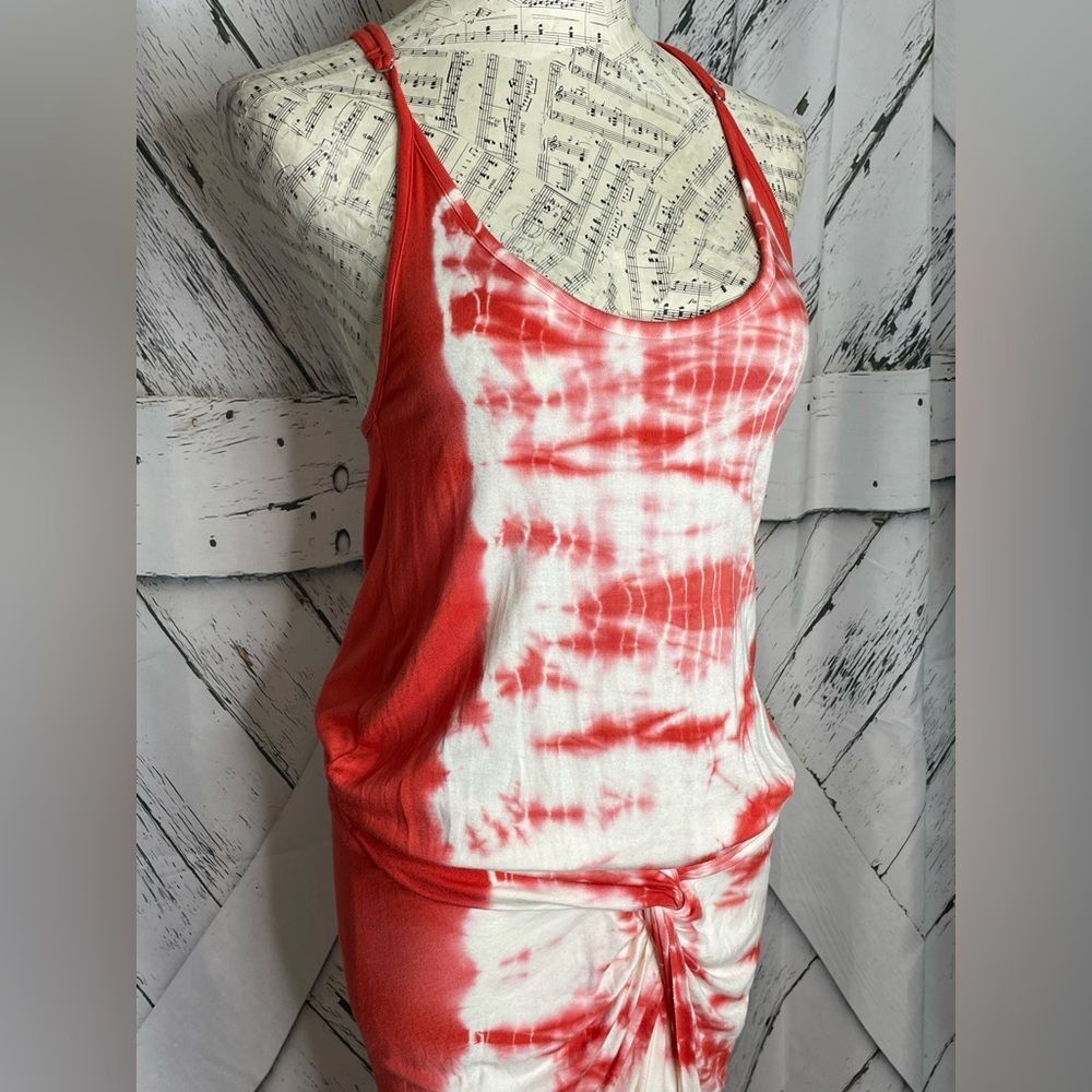 YFB Young Fabulous and Broke Asymmetrical Tie Dye Maxi Dress Small - Picture 2 of 9